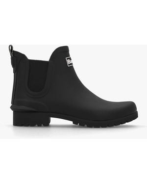 Barbour Wilton Rubber Welly Boots - Black