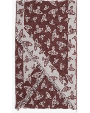 Vivienne Westwood Two Point Bordeaux Orb Scarf - Purple