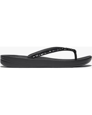 Fitflop Iqushion Multi Crystal All Flip Flops - White