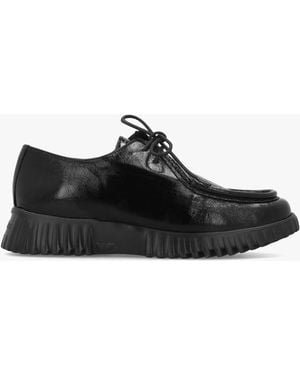 Wonders A-4423 Lack Wallabee Trouser Shoes - Black