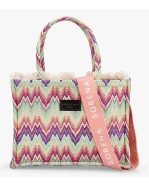Sorena One-of-a-kind Amalfi Multicolored Tote Bag - Pink