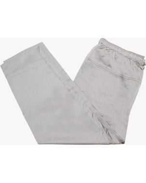 Daniel Satin Look Fisherman Trousers - Grey