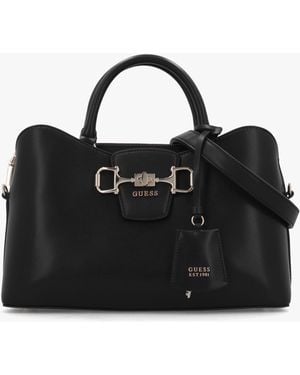 Guess Janie Girlfriend Satchel Bag - Black