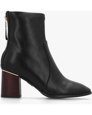 Moda In Pelle Petras Zip Block Heel Ankle Boots - Black