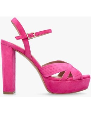 Daniel Avery Platform Heeled Sandals - Pink