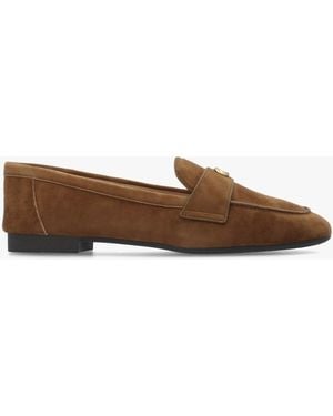 COACH Sculpted C Coconut Suede Loafers - Brown