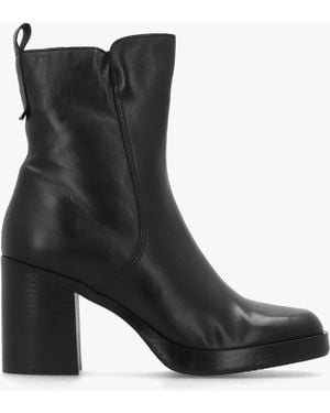 Daniel Mosie Block Heel Ankle Boots - Black