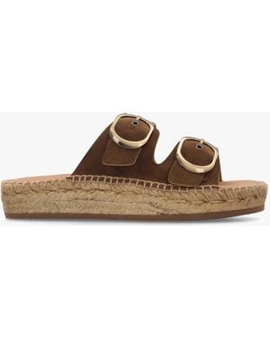 Daniel Jander Flatform Espadrille Mules - Brown