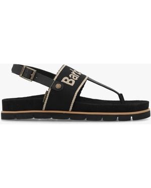 Barbour Lumley Toe Post Sandals - Black