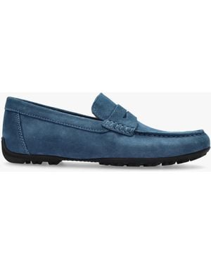 Geox U Kosmopolis + Grip Dark Avio Suede Loafers - Blue