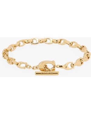 COACH Link C Chain Flex Bracelet - Natural