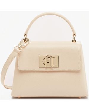 Furla Mini 1927 Top Handle Cross-Body Bag - Natural