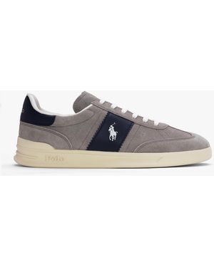 Polo Ralph Lauren Heritage Aera & Suede Trainers - White