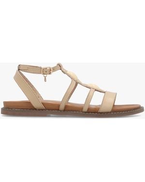 Moda In Pelle Lysandra Embellished Gladiator Sandals - White