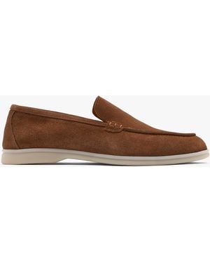 Daniel Men's Soro Tan Suede Loafers - Brown