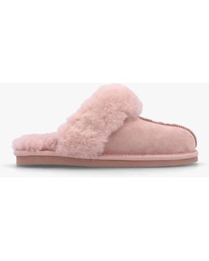 Daniel Shut Pink Sheepskin Twinface Slippers