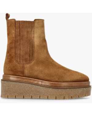Alpe Alpie Crepe Sole Chelsea Boots - Brown