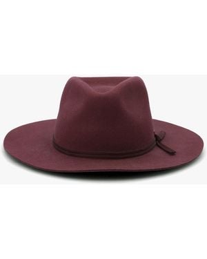 Brixton Cohen Mahogany Cowboy Fedora - Red