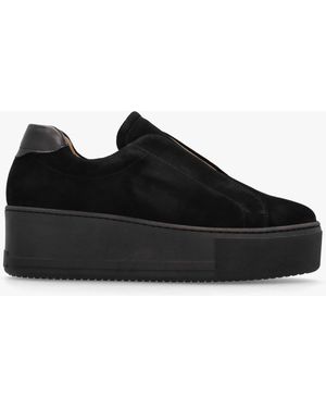 Daniel Tred Laceless Flatform Trainers - Black