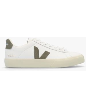 Veja Campo Chromefree Leather Extra Kaki Trainers - White