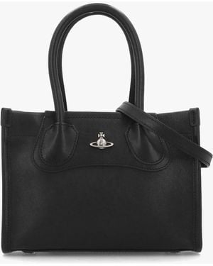 Vivienne Westwood Troy Small Tote Cross-Body - Black