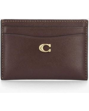 COACH Essentials Maple Leather Card Case - Multicolour