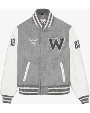 Oakwood University Bi Graduate Grey Varsity Jacket