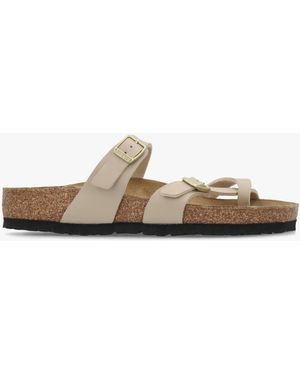 Birkenstock Mayari Sandcastle Birko-Flor Thong Sandals - White