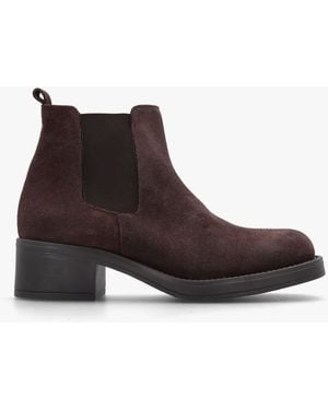 Daniel Block Heel Chelsea Boots - Brown