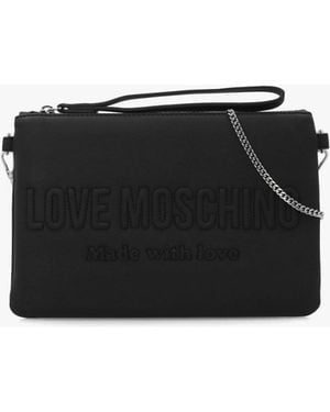 Love Moschino Signature Logo Nero Shoulder Bag - Black