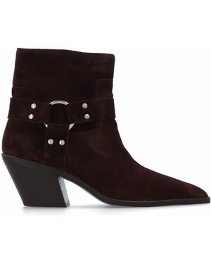 Khrio Manay Boy Western Ankle Boots - Brown