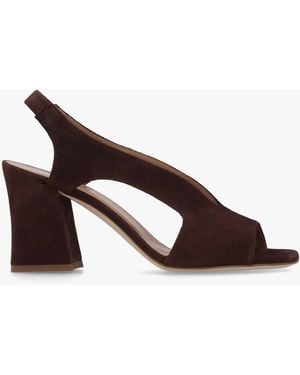 Daniel Scoop Cut Away Shaped Heel Sandals - Brown