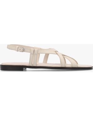 Radley Calvert Way Salt Leather Artisan Sandals - White