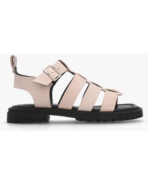 Daniel Ifish Cream Leather Gladiator Sandals - White