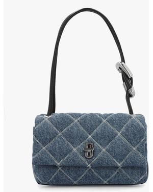 Marc Jacobs The Quilted Denim Mini Dual Shoulder Bag - Blue