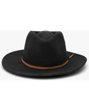 Brixton Dayton Convertible Brim Worn Wash Ranche Hat - Black