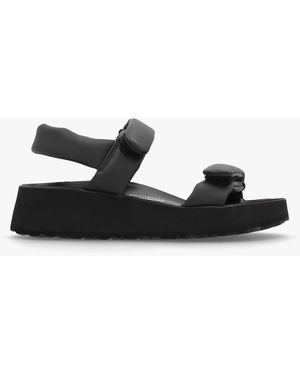 Papillio Theda Black Natural Leather Sandals