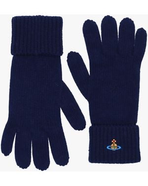 Vivienne Westwood Sporty Wool Gloves - Blue