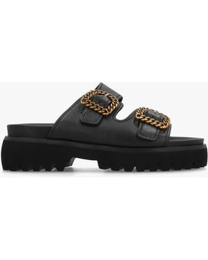 Daniel Annes Chunky Mules - Black