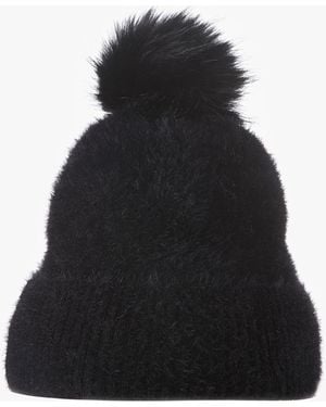 Australia Luxe Fantastic Pom Pom Beanie Hat - Black