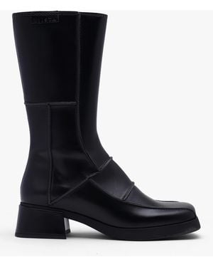 Miista Neaera Block Heel Calf Boots - Black
