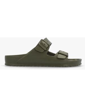 Birkenstock Arizona Eva Khaki Two Bar Mules - Green