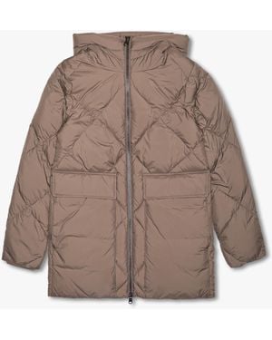 Beaumont Organic Luke Fungi Diamond Quilt Puffa Coat - Brown