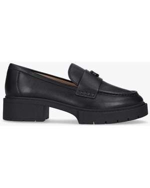 COACH Leah Chunky Loafers - Black