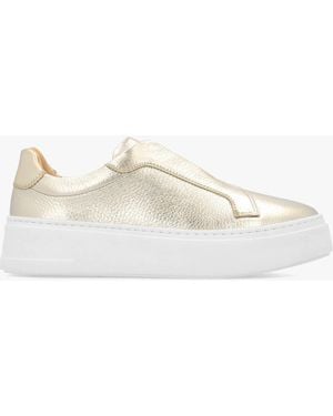 Russell & Bromley Park Mid Flatform Laceless Trainers - White