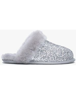 UGG Women's Scuffette Ii Cosmos Silver Glitter Slippers - Metallic