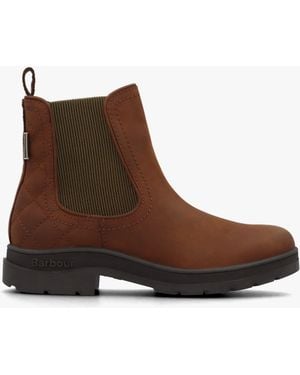 Barbour Amble Mahogany Chelsea Boots - Brown