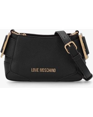 Love Moschino Buckle Shoulder Bag - White