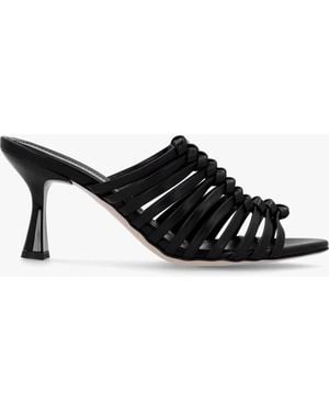 Daniel Notty Knotted Strap Heeled Mules - Black