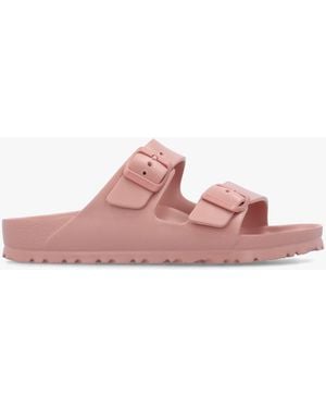 Birkenstock Arizona Eva Clay Two Bar Mules - Pink